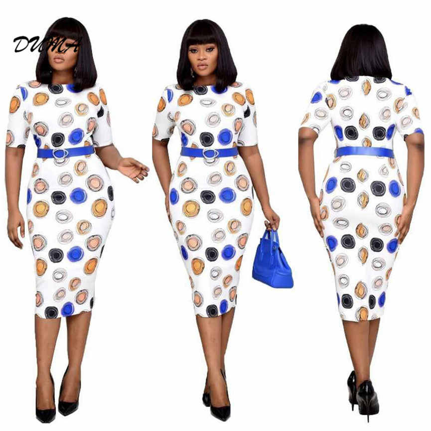 "DUMA" Africa good quality Commute Large size dress fashion popular beautiful Leisure appointment