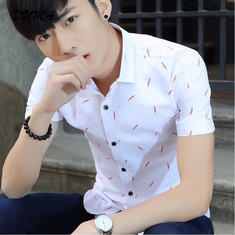 &quot;DUMA&quot; Summer new men&apos;s shirt trend  youth casual casual inch shirt tide