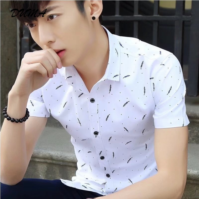 &quot;DUMA&quot; Summer new men&apos;s shirt trend  youth casual casual inch shirt tide