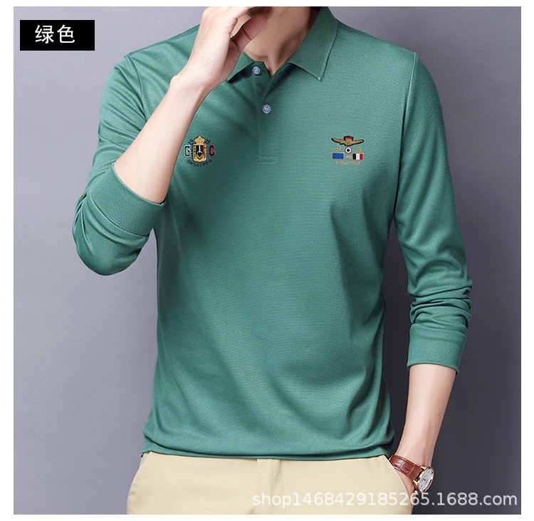 &quot;DUMA&quot; Lapel polo shirt Men&apos;s Long sleeve Shirt Business t-shirt  top fashion appointment daily