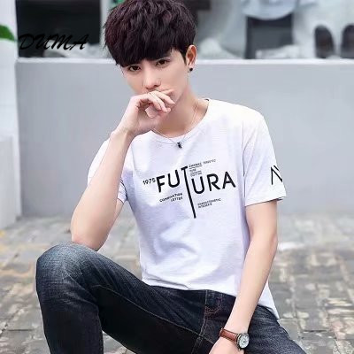 "DUMA" summer T-shirt Men Loose student Short sleeve Tops Casual daily appointment