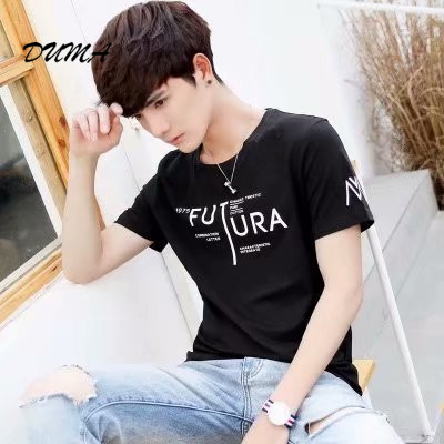 "DUMA" summer T-shirt Men Loose student Short sleeve Tops Casual daily appointment