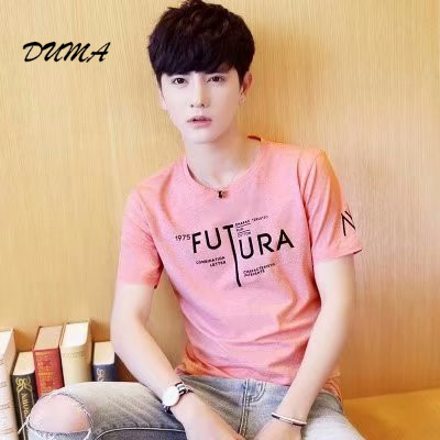 "DUMA" summer T-shirt Men Loose student Short sleeve Tops Casual daily appointment