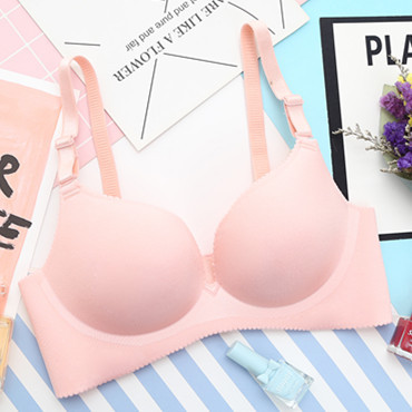 "DUMA" summer No rims Small chest Girl underwear Gather Adjustable bra Seamless bra