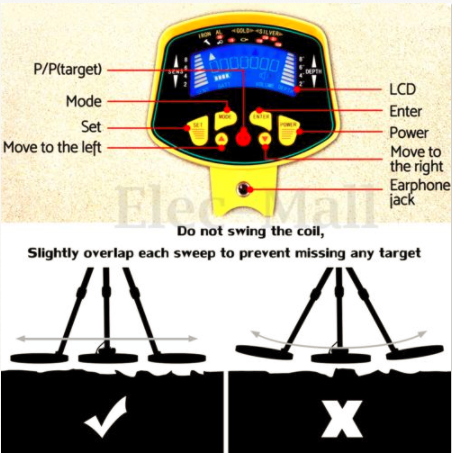 MD3010II Underground Metal Detector Treasure Detector Gold Detector Archaeological Treasure Hunting Necklace