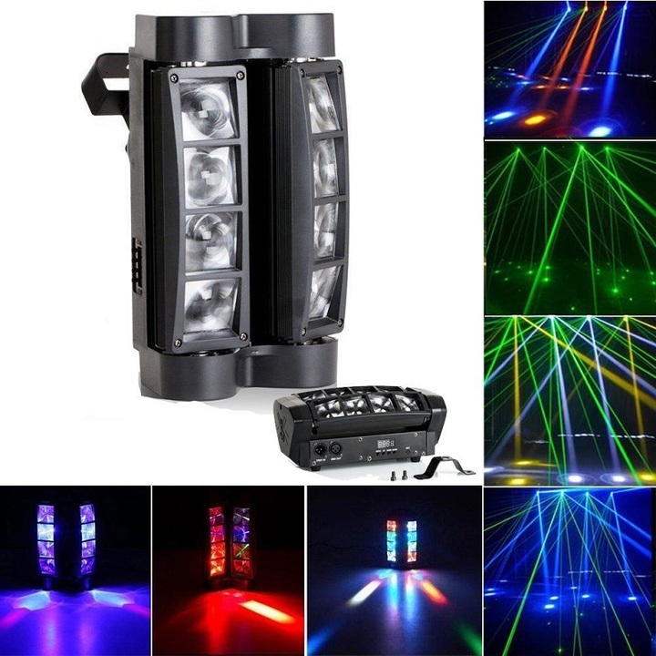 LED8 eye small spider light KTV private room dance hall bar sound control stage lighting laser light