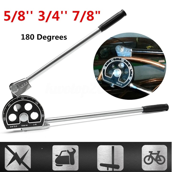 5/8''3 / 4''7 / 8" 180° pipe bending machine for pipe refrigeration copper and aluminum pipe