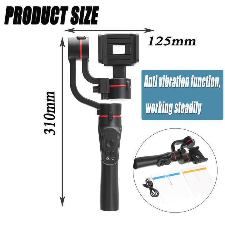 Mobile PTZ Camera Anti-Shake Video Camera Electronic Smart Stabilizer Handheld Stabilizer