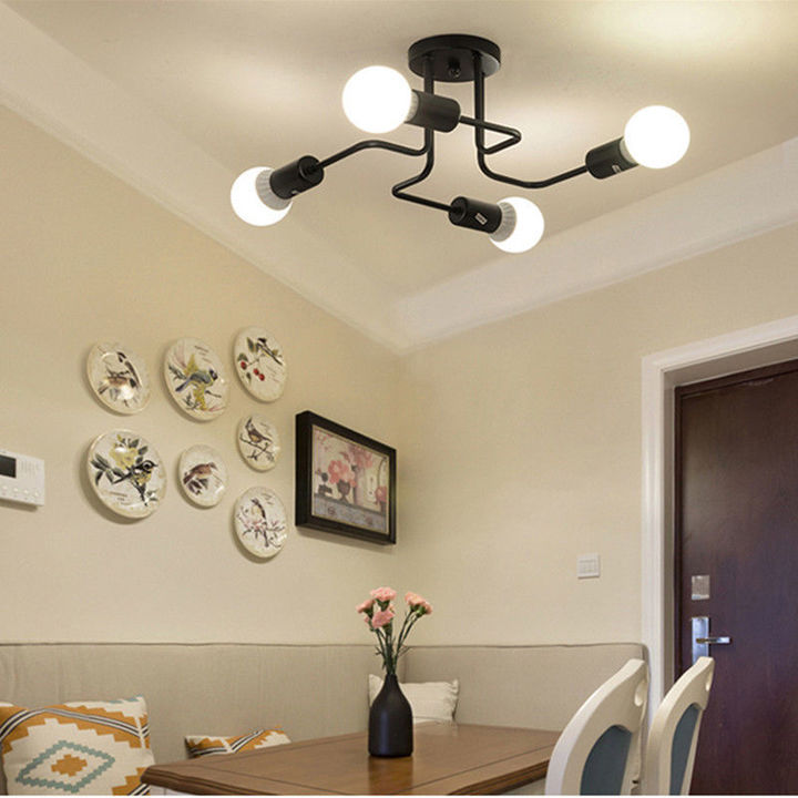 Vintage chandelier industrial wind shaped spider ceiling lamp