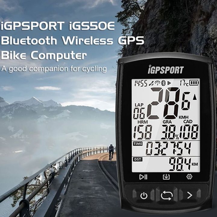 iGPSPORT IGS50E LED wireless Bluetooth GPS bicycle computer real-time waterproof