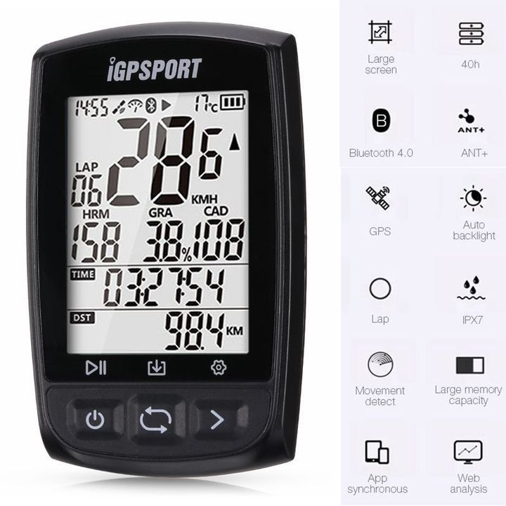 iGPSPORT IGS50E LED wireless Bluetooth GPS bicycle computer real-time waterproof