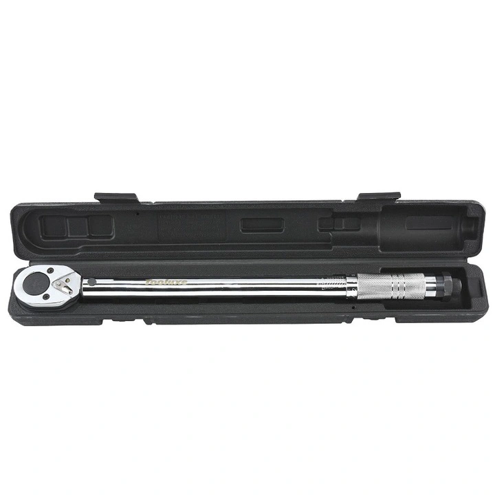 Torque Wrench 1/2" Driver 10-150 ft / lb 18" Long Press Type Hand Tool with Shell