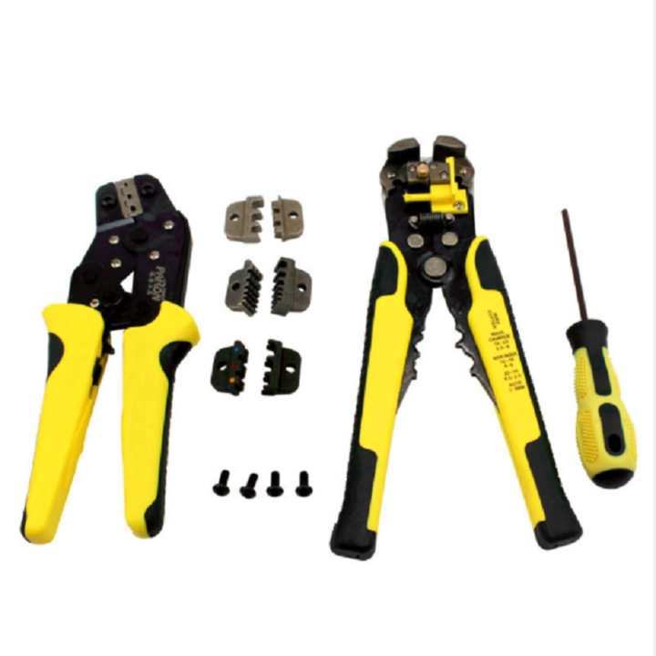Combination set crimping tool crimping terminal ratchet crimping tool set stripping pliers