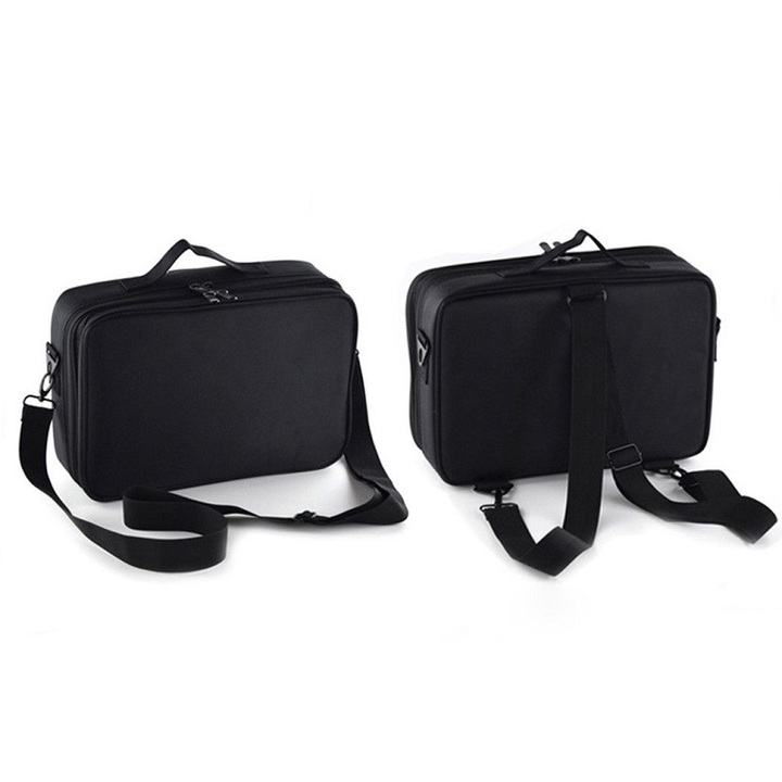 Professional partition storage large cosmetic bag makeup artist with makeup portable beauty kit