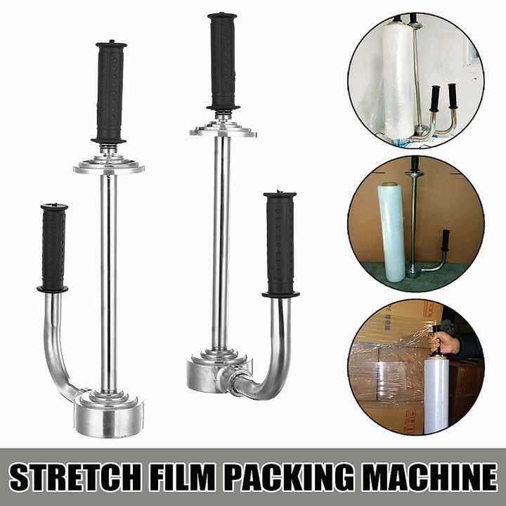 12~20&apos;&apos; Stretch Wrapper Roller Heavy Duty Tape Tear Film Plastic Tray