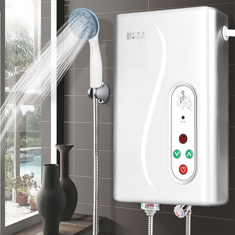 220V 6100W Tankless Instant Electric Hot Water Heater Bathroom Shower Boiler Instant small household electric water heater with fast heating and constant temperature for bathing in the hair salon