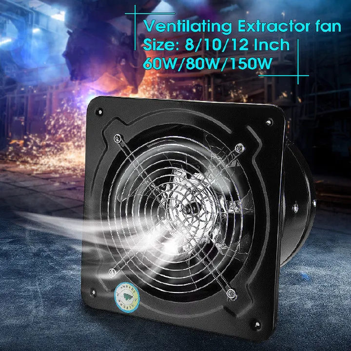 commercial axial industrial ventilation fan blower ventilator kitchen exhaust fan