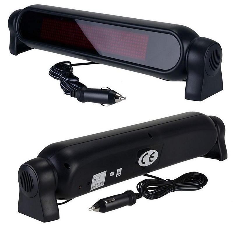 Car LED logo infrared remote control programmable scrolling red message display panel