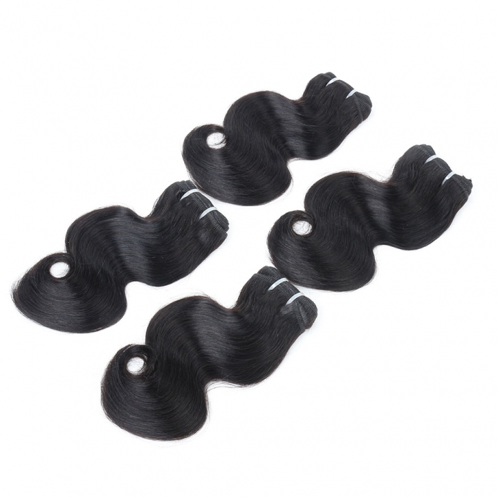 BHF Indian 8A Body Wave 4 Bundles Hair Natural Black 100% Human Hair  Hair Weave 50/PC Virgin Hair