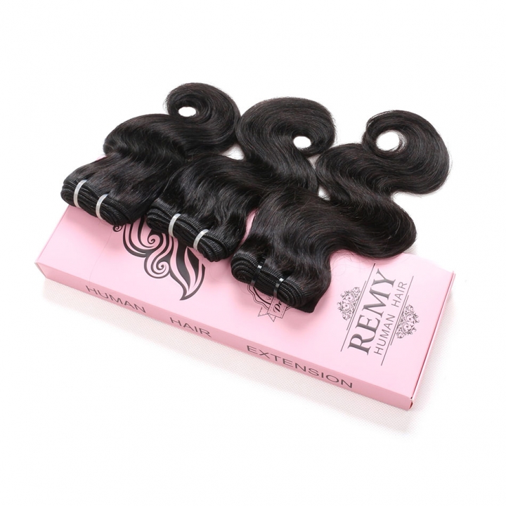 BHF Brazilian 8A Body Wave Hair 4 Bundles Human Hair Extensions 50G/PC Natural Black Virgin Hair