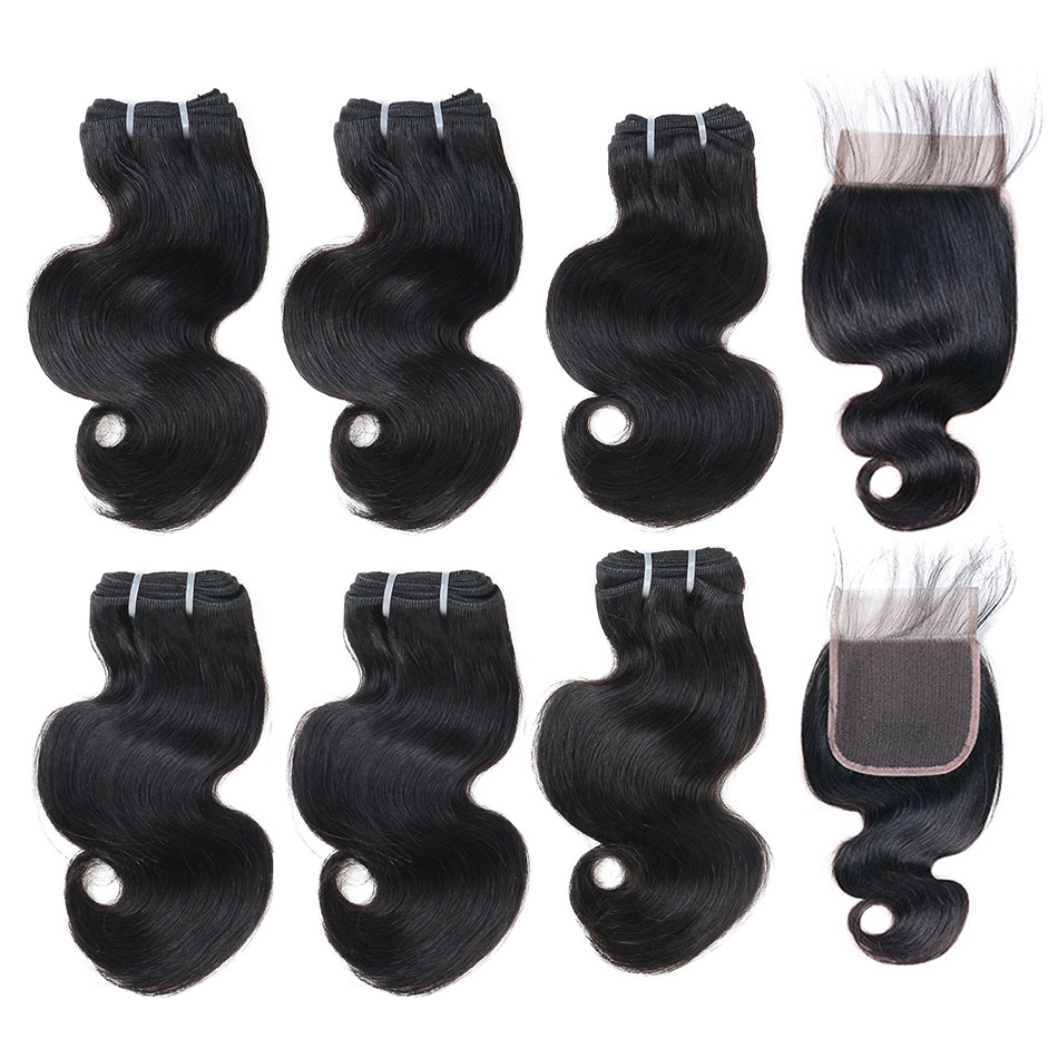 Kilimall Bhf Brazilian Body Wave With Closure 8 Inche 4 4 Lace
