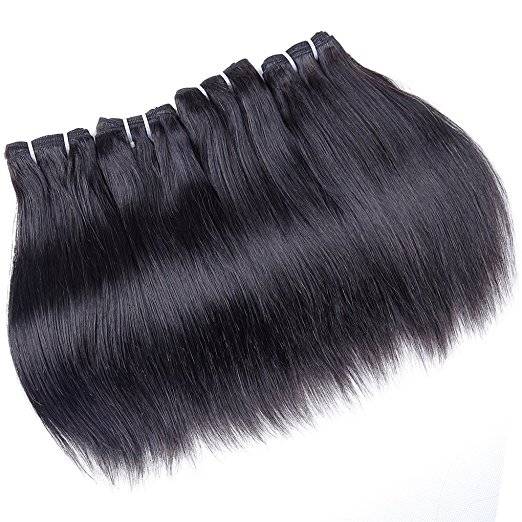 BHF 8A Brazilian Straight Hair 4 Bundles 100% Human Hair 8&quot;-24&quot; 50g/pc Natural Black Virgin Hair