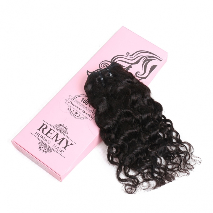 BHF Indian Water Wave 4 Bundles Natural Color 8A Unprocessed Water Curly Weave Human Hair 50g/pc