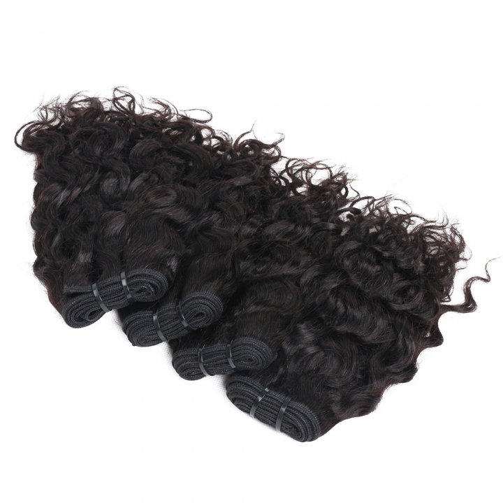 BHF Indian Water Wave Human Hair Bundles 3 Pcs Indian Virgin Hair Natural Black can be Dyed/Bleached