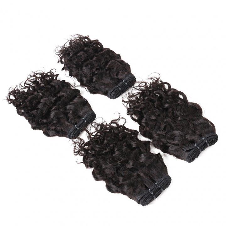 BHF Indian Water Wave Human Hair Bundles 3 Pcs Indian Virgin Hair Natural Black can be Dyed/Bleached