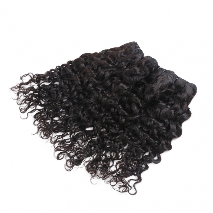BHF Indian Water Wave 4 Bundles Natural Color 8A Unprocessed Water Curly Weave Human Hair 50g/pc