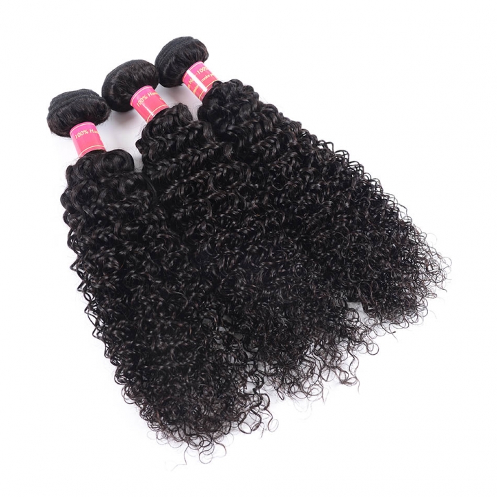Afro Kinky Curly Weave Human Hair Bundles 3pcs Brazilian Curly
