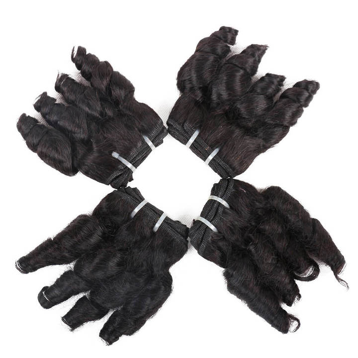 BHF 4 Bundles Brazilian Fummi Wave 100% Human Hair  Weaves Bundles 50G/pc Remy Human Hair