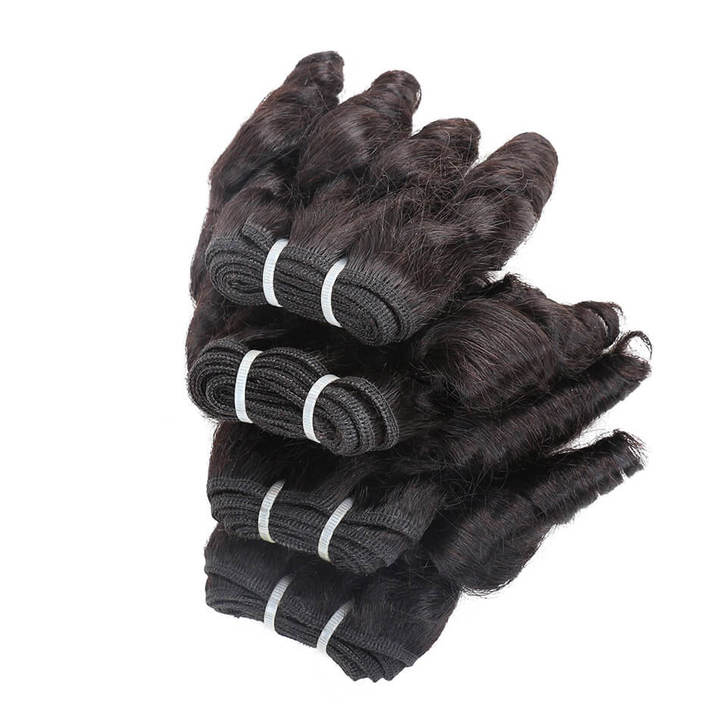 BHF 4 Bundles Brazilian Fummi Wave 100% Human Hair  Weaves Bundles 50G/pc Remy Human Hair
