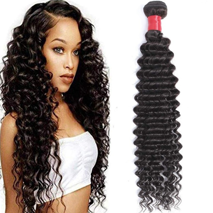 Bhf Brazilian Remy Hair Deep Wave 4 Bundles Natural Black