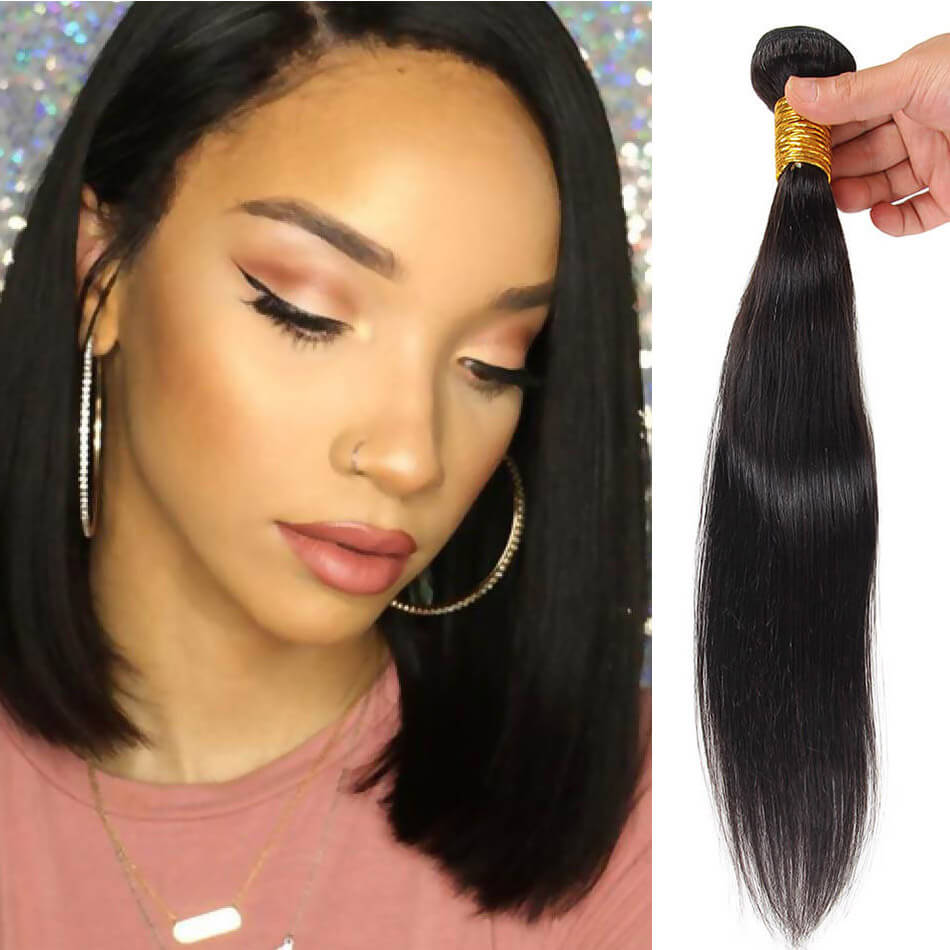 BHF Brazilian Virgin Hair 3 Bundles Straight 8-24&quot; 50G/Pc 8A Grade Unprocessed Human Hair Weave