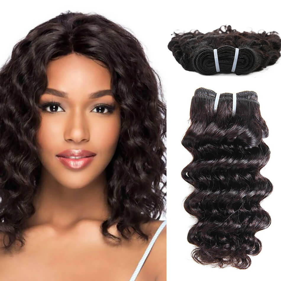 BHF Brazilian Deep Wave 100% Human Hair extension 50G/pc Remy Human Hair Weaves 1PC/LOT