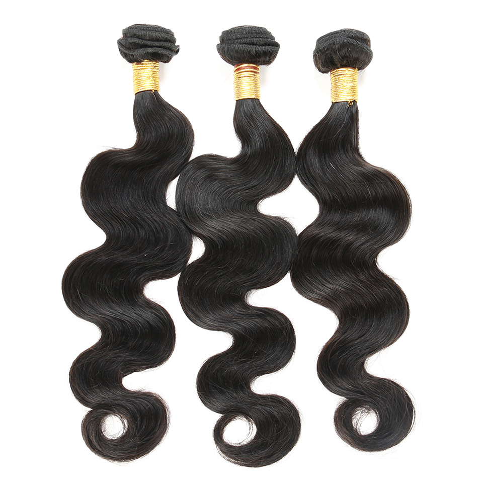 BHF Brazilian Body Wave Human Hair Bundles 3pcs Brazilian Virgin Hair Weave Bundles 8-24inch 50g/pcs