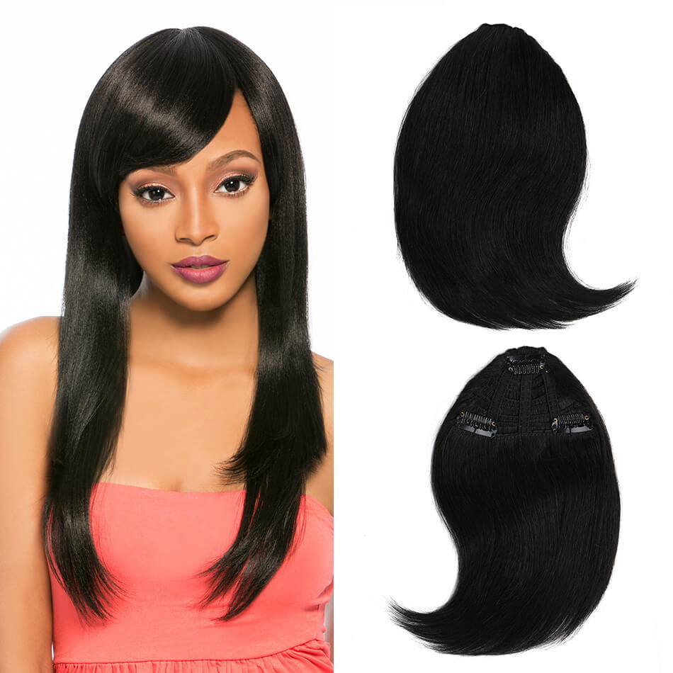 BHF Clip In Bangs Human Hair Remy Hair Pieces 20g 8inch long Replacement Hair