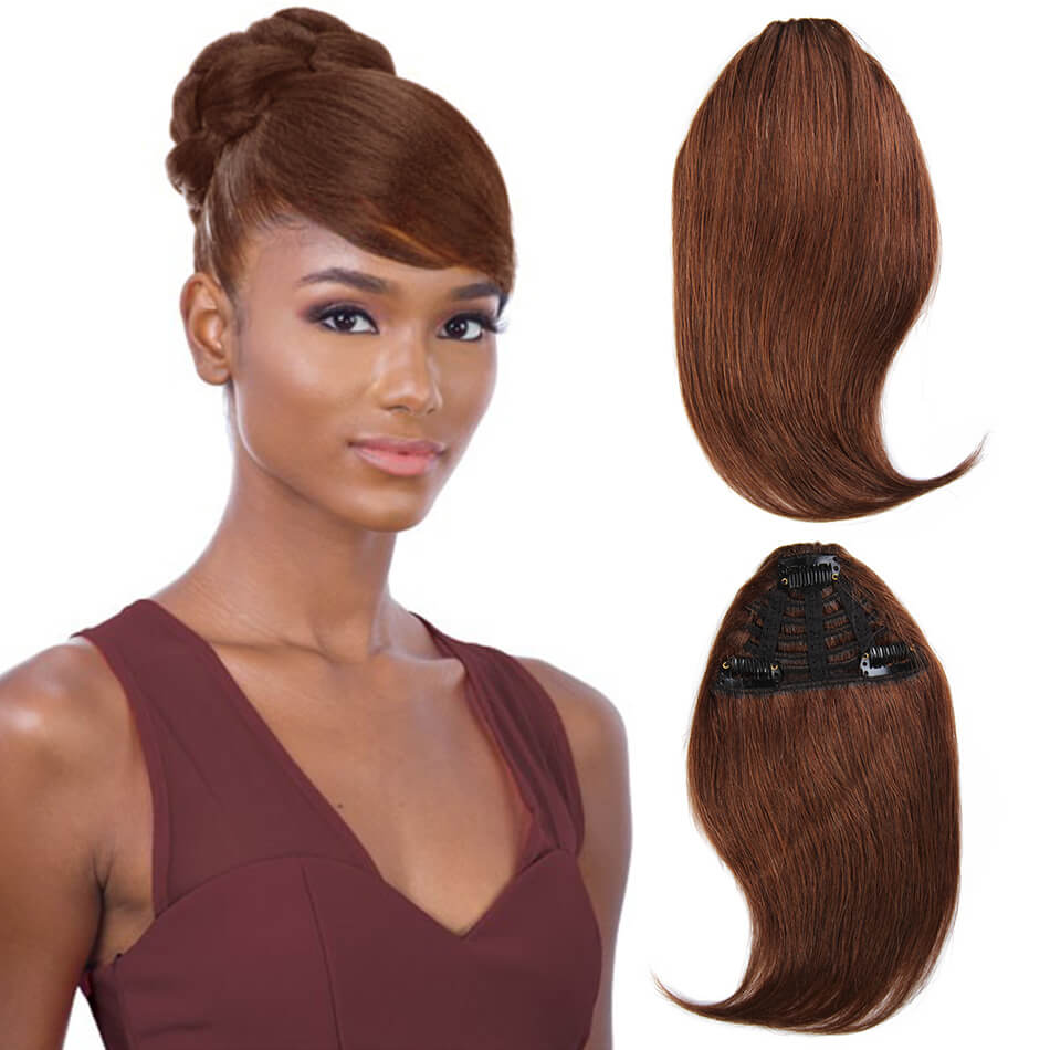 BHF Clip In Bangs Human Hair Remy Hair Pieces 20g 8inch long Replacement Hair