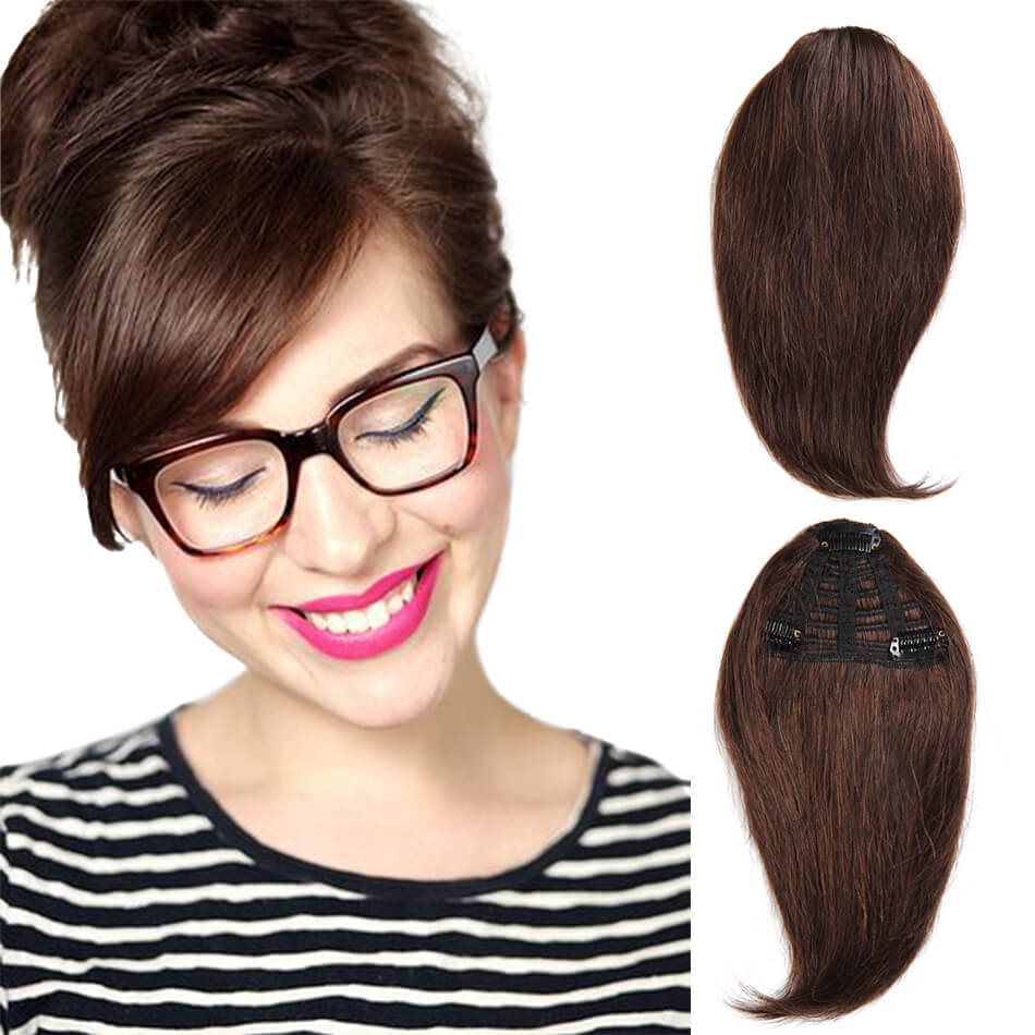 BHF Clip In Bangs Human Hair Remy Hair Pieces 20g 8inch long Replacement Hair