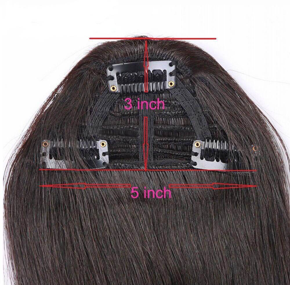 BHF Clip In Bangs Human Hair Remy Hair Pieces 20g 8inch long Replacement Hair