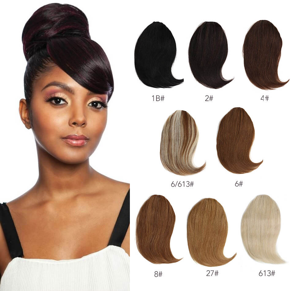 BHF Clip In Bangs Human Hair Remy Hair Pieces 20g 8inch long Replacement Hair