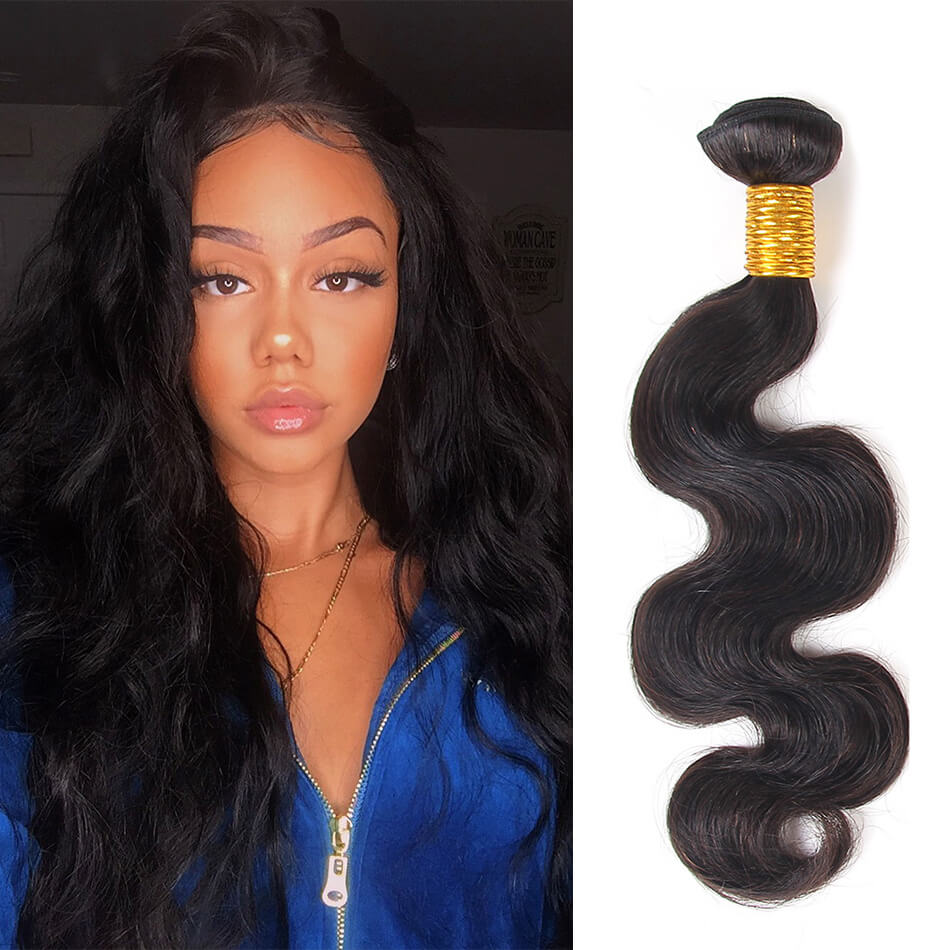 BHF Brazilian Virgin Hair 50g Body Wave 8-24&quot; 100% Unprocessed Human Hair Bundles 1PC/LOT