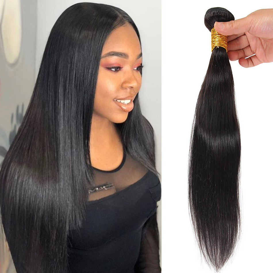 BHF Brazilian Straight Human Hair Weave Bundles 8-24inch 50G/PC Unprocessed Human Hair 1PC/LOT