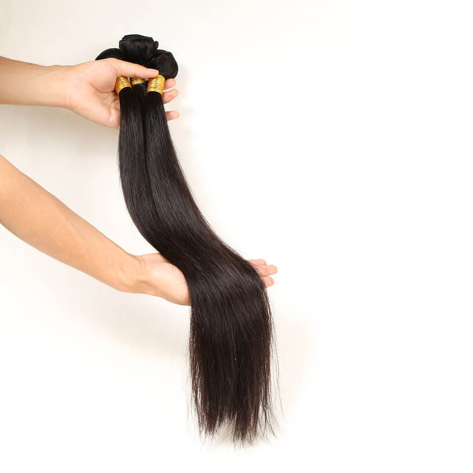 BHF Brazilian Straight Human Hair Weave Bundles 8-24inch 50G/PC Unprocessed Human Hair 1PC/LOT
