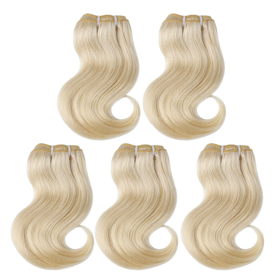 BHF Brazilian Body Wave Remy Human Hair Short Hair Bundles 4PCS Colored Human Hair 50Grams/pc