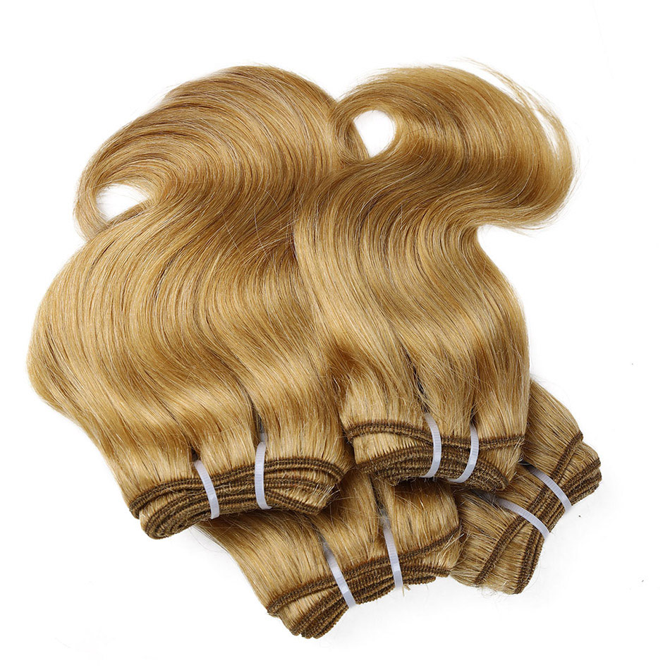 BHF Brazilian Body Wave Remy Human Hair Short Hair Bundles 4PCS Colored Human Hair 50Grams/pc