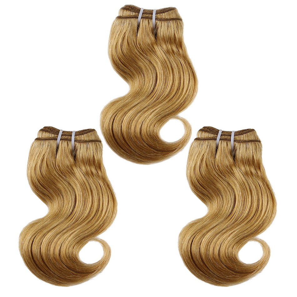 BHF Brazilian Body Wave Remy Human Hair Short Hair Bundles 4PCS Colored Human Hair 50Grams/pc