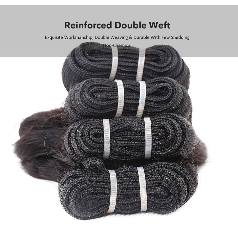 BHF Brazilian Body Wave Remy Human Hair Short Hair Bundles 4PCS Colored Human Hair 50Grams/pc