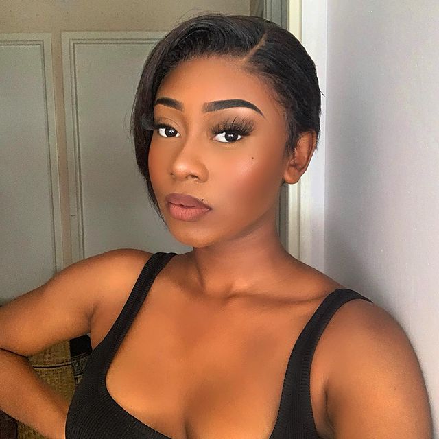 6inch Straight T Part Wig Side/Middle Part Style Bobo Wig 100% Human Hair Wig
